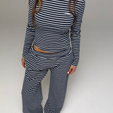PALMER SOFT STRIPE WIDE LEG PANTS