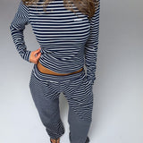 PALMER SOFT STRIPE WIDE LEG PANTS