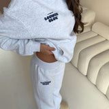 LOUNGE CLUB FLARED LEG JOGGERS