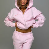 SIGNATURE OVERSIZED ZIP HOODIE