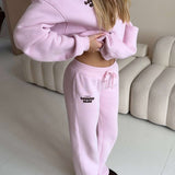 LOUNGE CLUB FLARED LEG JOGGERS