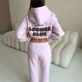 LOUNGE CLUB FLARED LEG JOGGERS