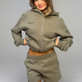 SIGNATURE OVERSIZED ZIP HOODIE