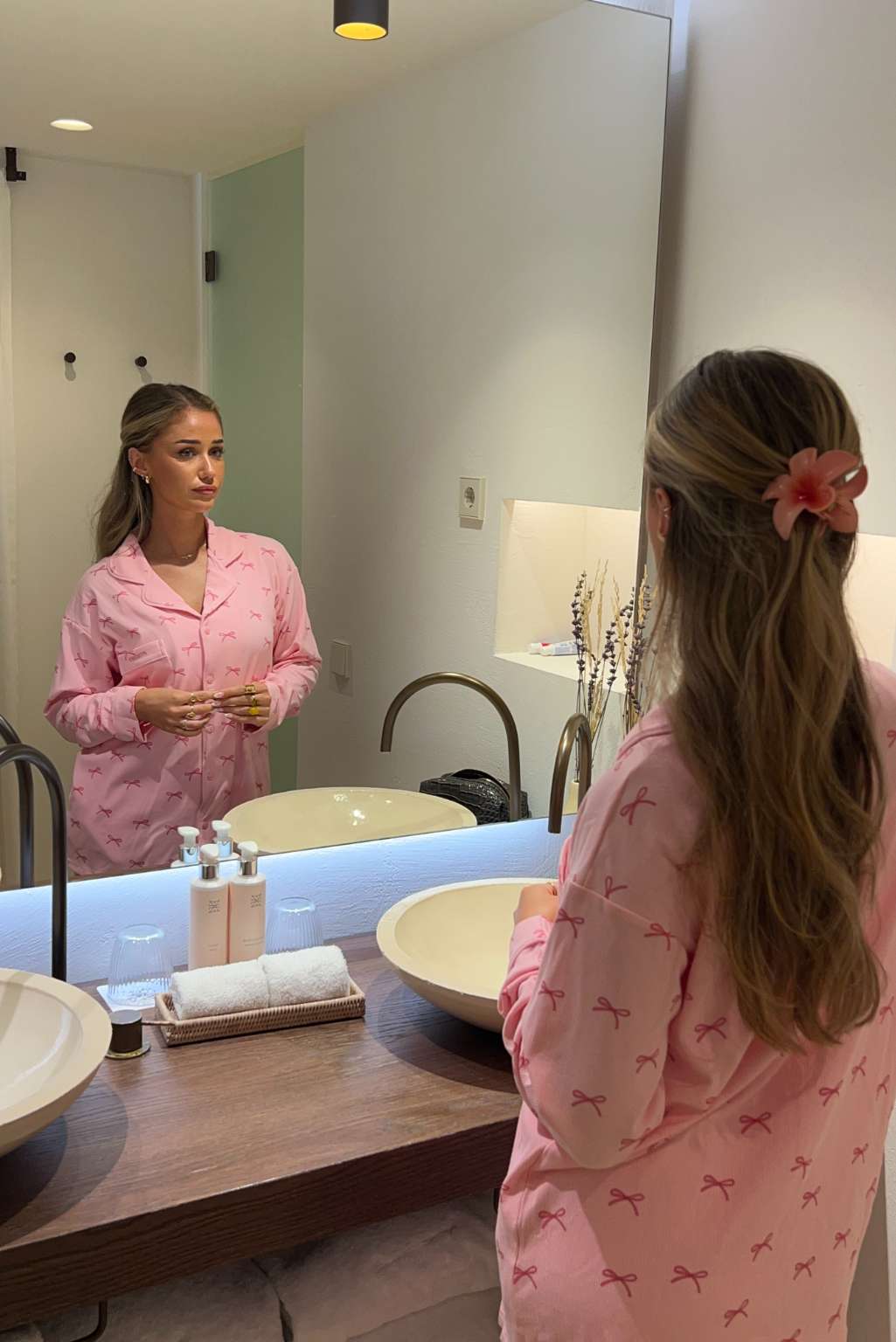 RIBBON BLISS PYJAMAS SHIRT